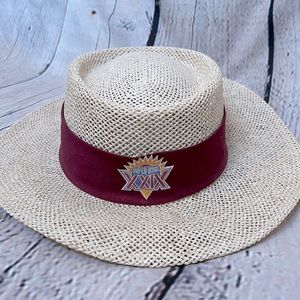 Antigua Sport Super Bowl XXIX Vintage Men’s Straw Wide Brim Hat Great Condition